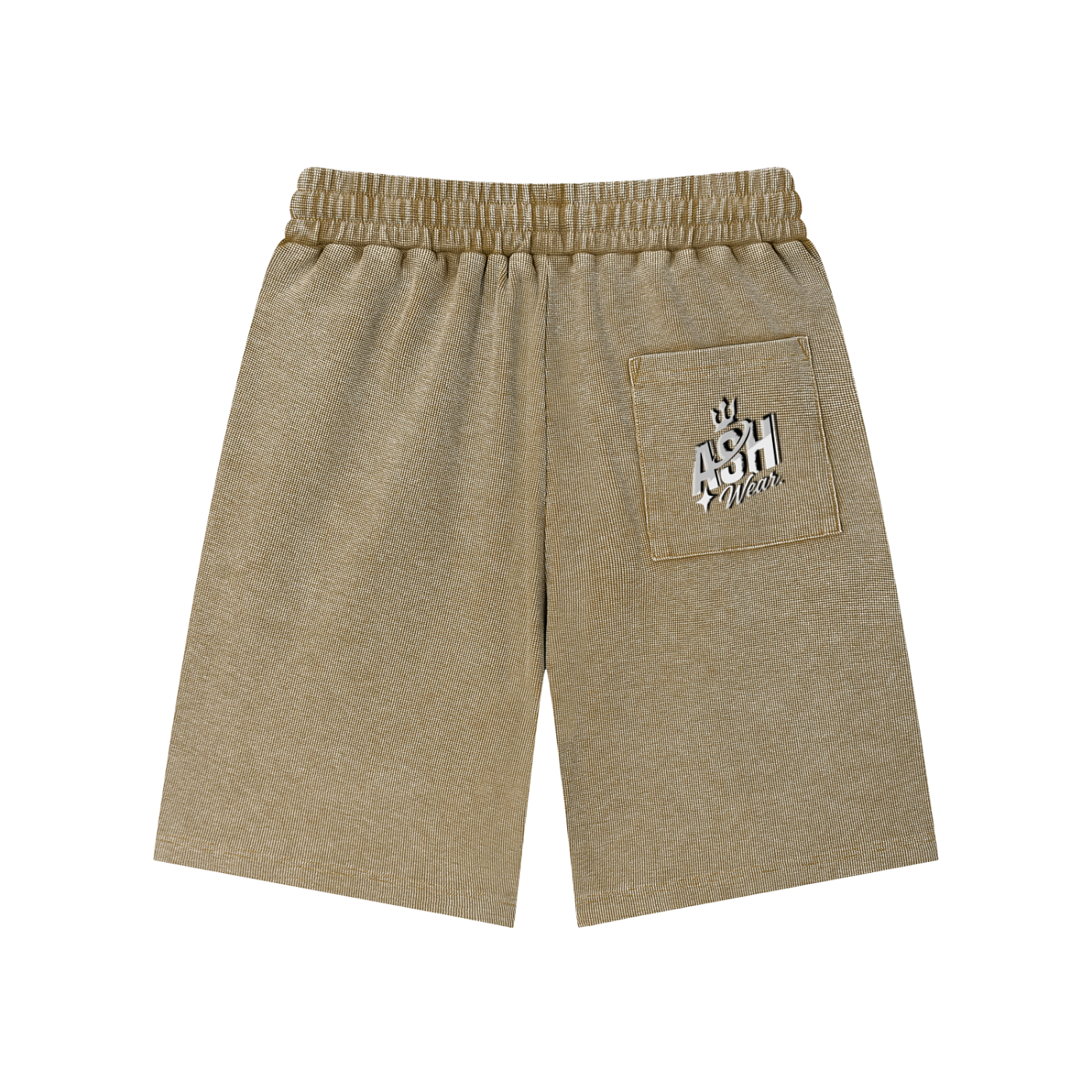 ASH Wear Mineral Wash Waffle Knit Shorts