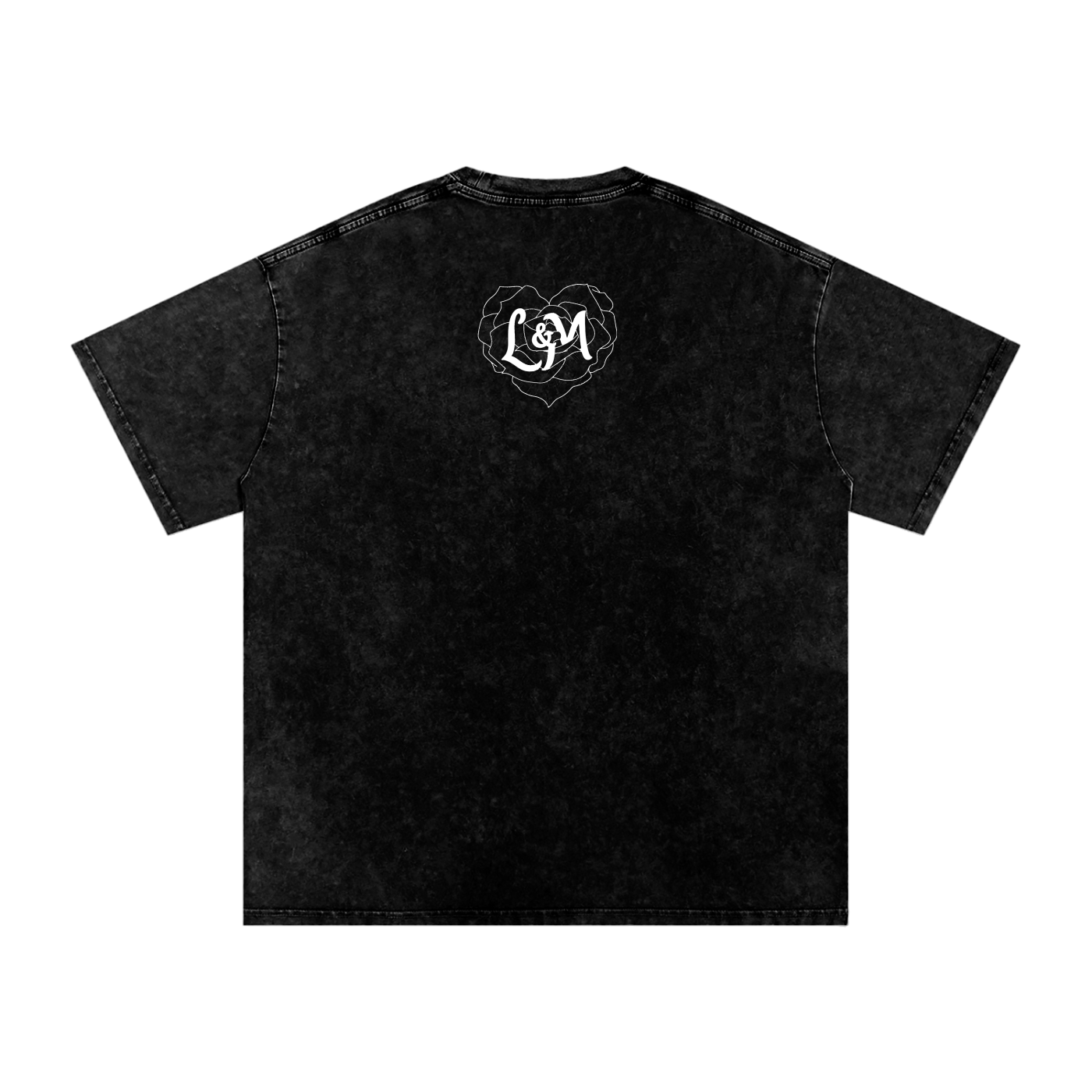 L& M Snow Washed Oversized T-Shirt