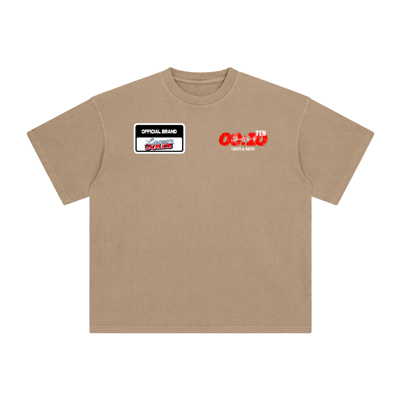 Laces&Soles Red Enzyme Washed T-Shirt