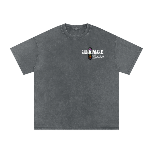 THE IDANCE  w/ Kesha Kool Snow Washed Oversized T-Shirt