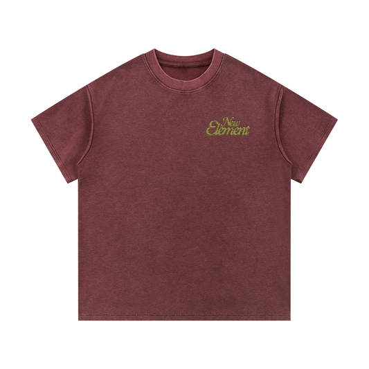 New Element Mineral Wash Waffle Knit T-Shirt