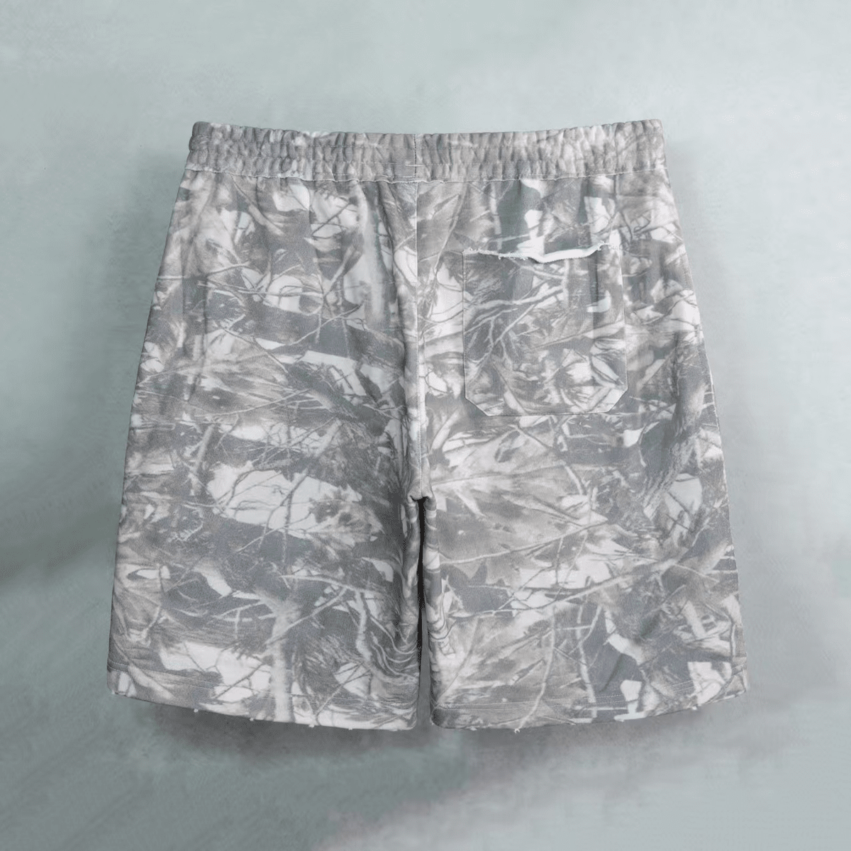Zyross Cotton French Terry Camo Shorts (400GSM)