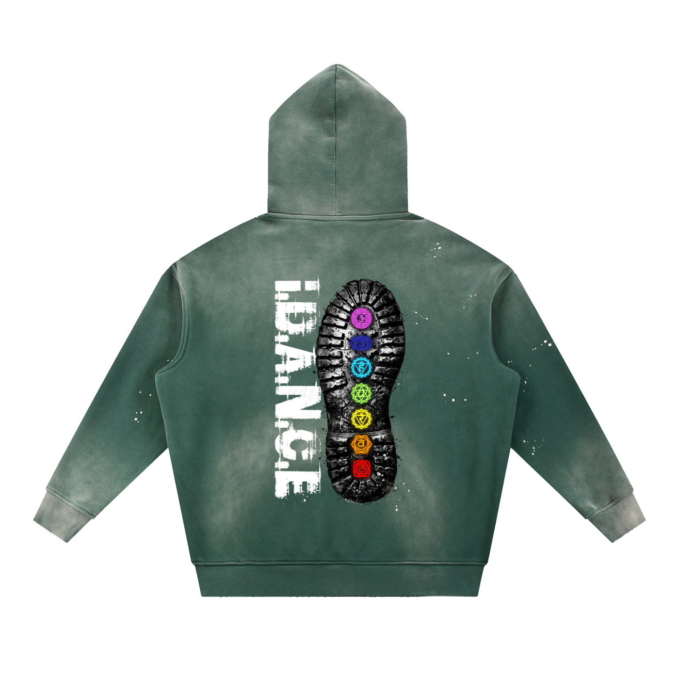 iDANCE w/ Keysha Kool Vintage Washed Frayed Fleece Hoodie