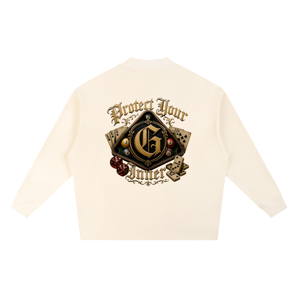 PYIG Knitted Round Neck Oversize Sweatshirt