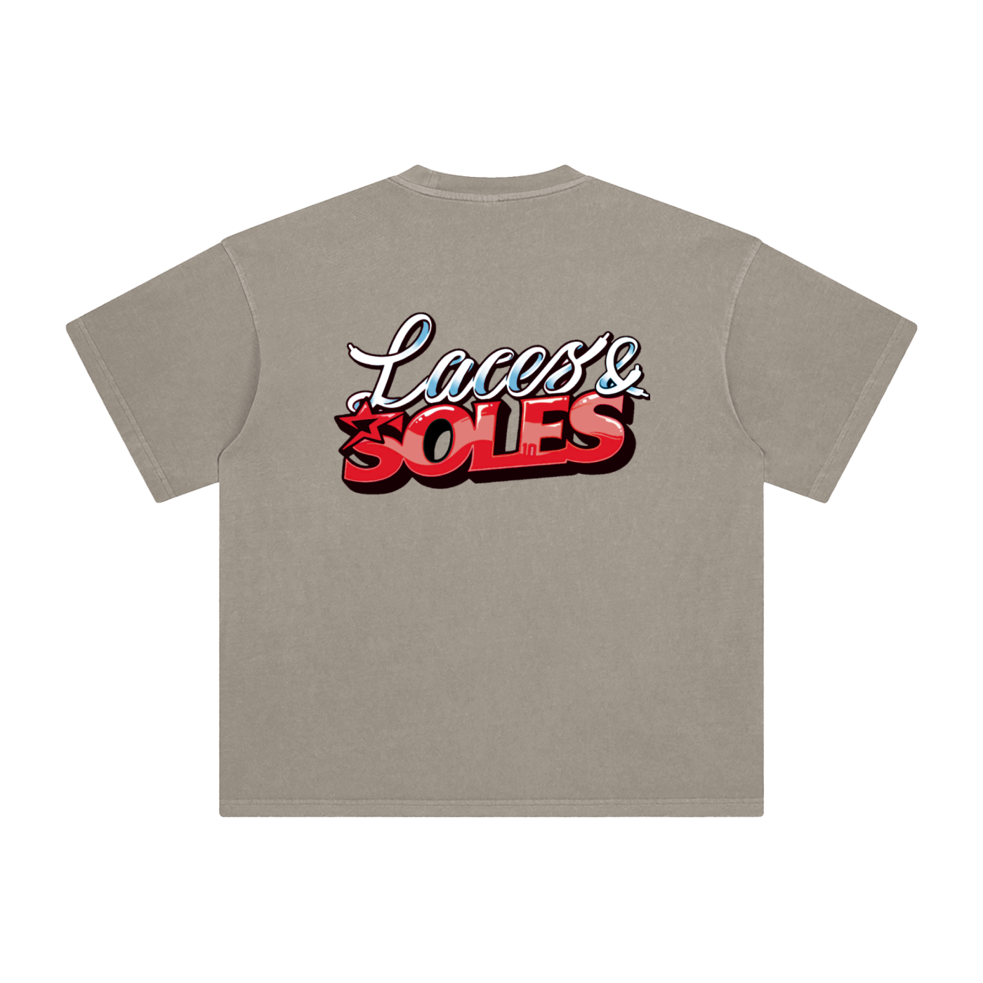 Laces&Soles Red Enzyme Washed T-Shirt