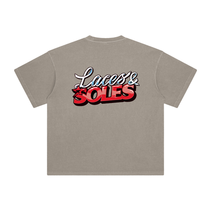 Laces&Soles Red Enzyme Washed T-Shirt