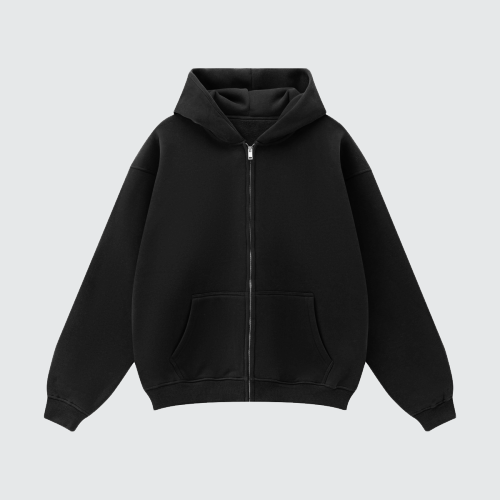 Urban Root Heavyweight Fleece Zip-Up Oversized Hoodie (380GSM)