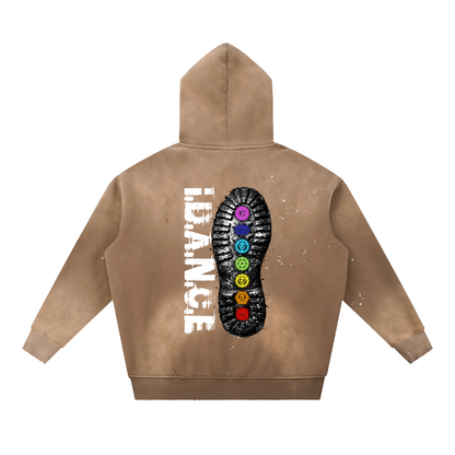 iDANCE w/ Keysha Kool Vintage Washed Frayed Fleece Hoodie