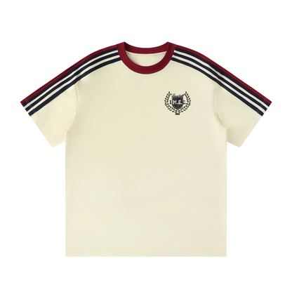I.M.E.C Unisex Colorblock Striped T-Shirt