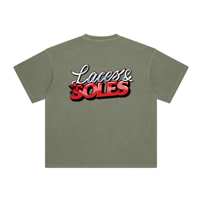 Laces&Soles Red Enzyme Washed T-Shirt