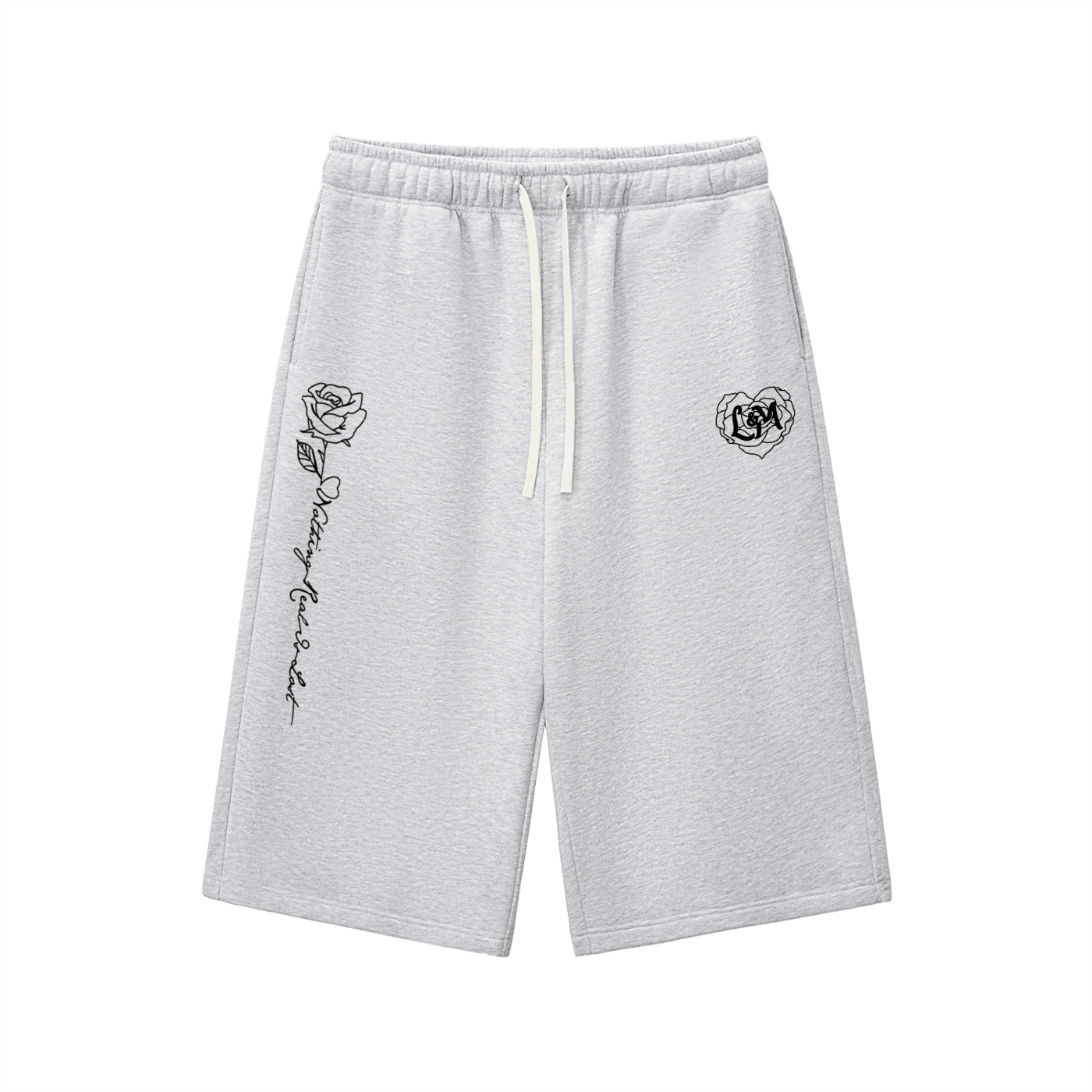 L&M Nothing Real Is Lost Three-quarter Sweatpants