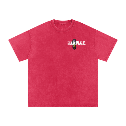 THE IDANCE  Snow Washed Oversized T-Shirt