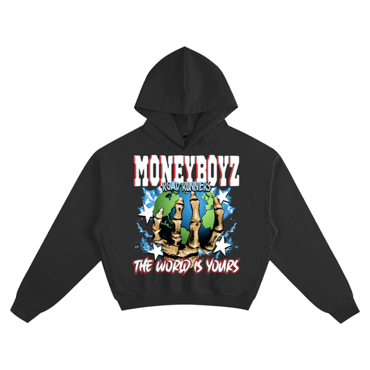 MoneyBoyz Unisex Cotton Cropped Hoodie