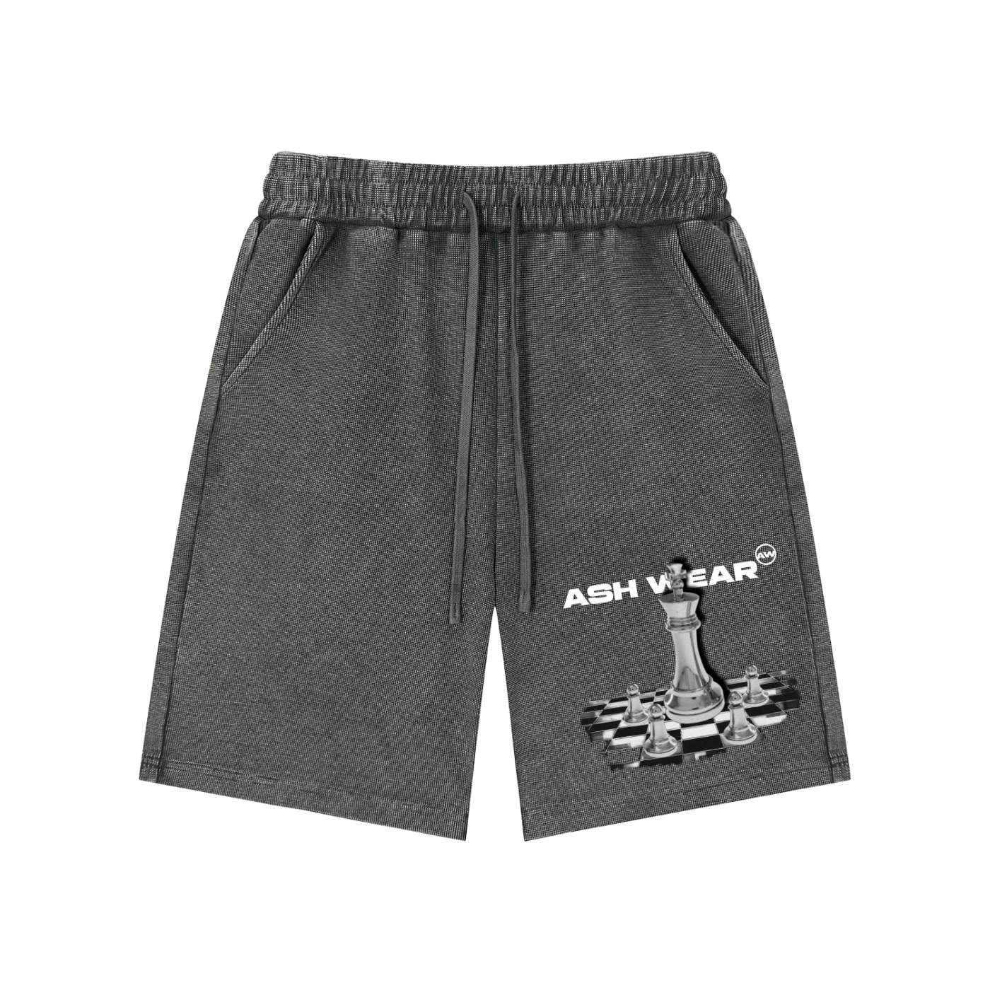 ASH Wear Mineral Wash Waffle Knit Shorts