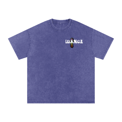 THE IDANCE  Snow Washed Oversized T-Shirt