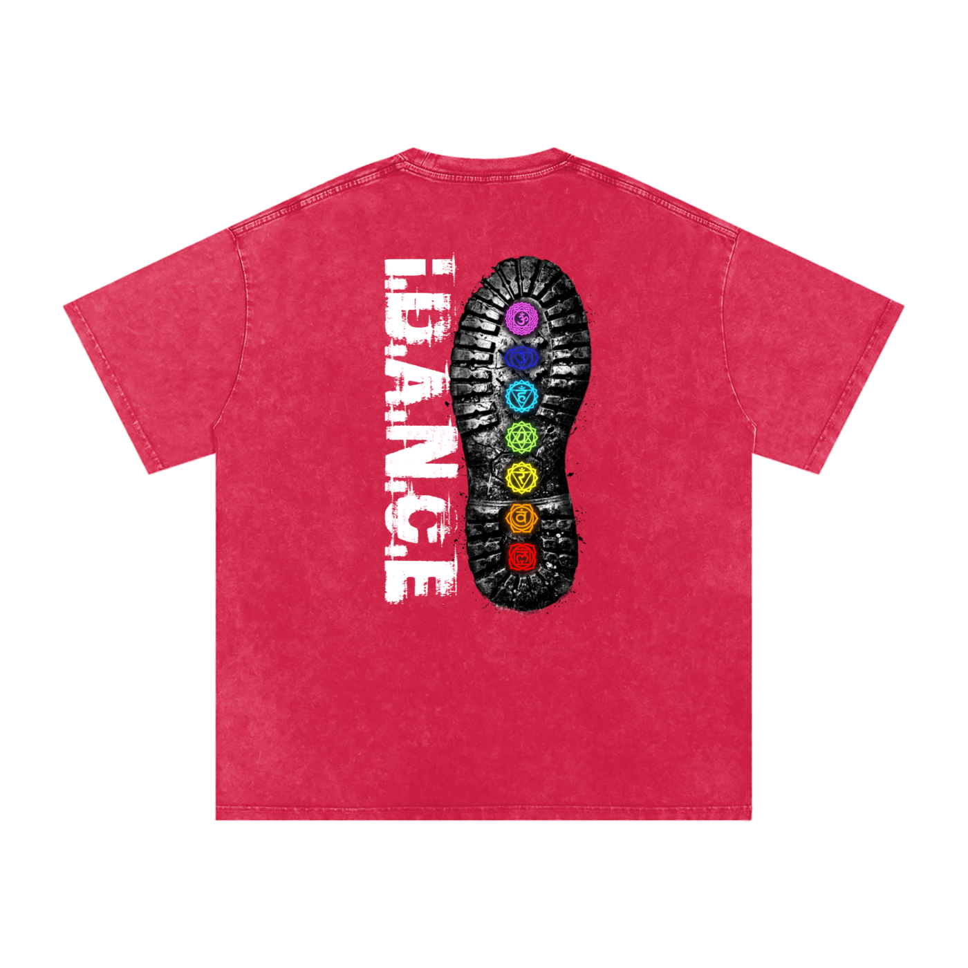 THE IDANCE  Snow Washed Oversized T-Shirt