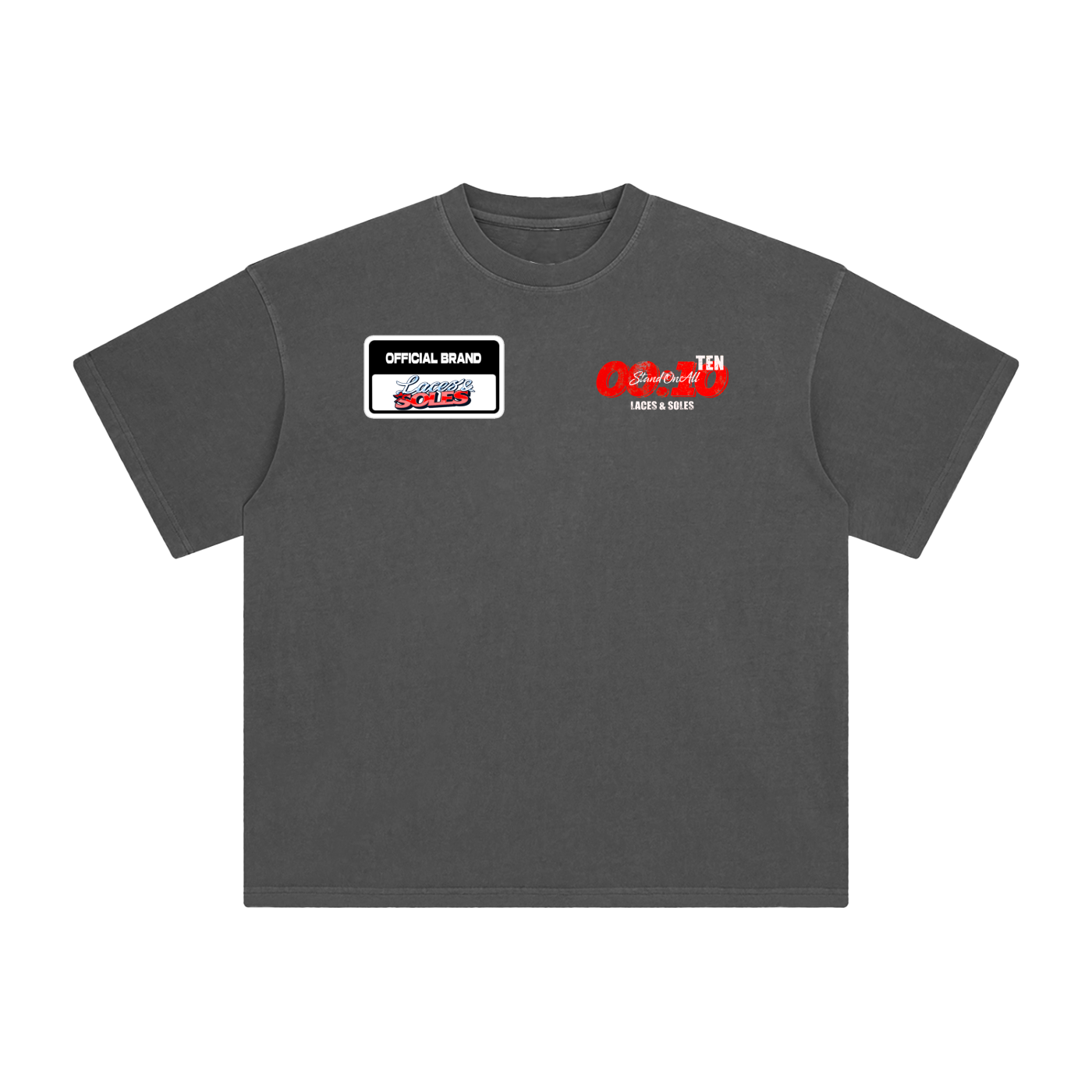Laces&Soles Red Enzyme Washed T-Shirt