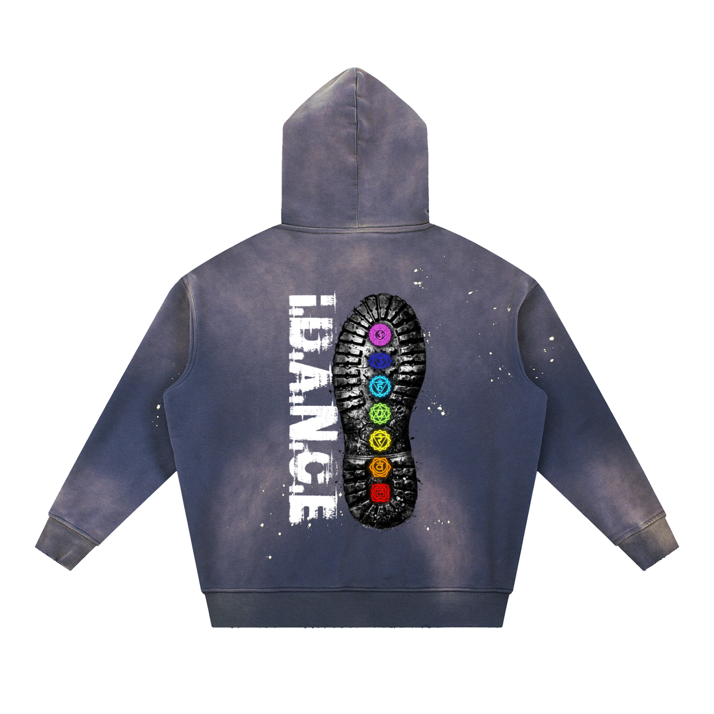iDANCE w/ Keysha Kool Vintage Washed Frayed Fleece Hoodie