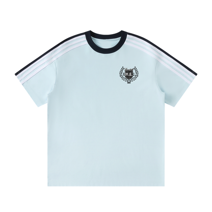 I.M.E.C Unisex Colorblock Striped T-Shirt