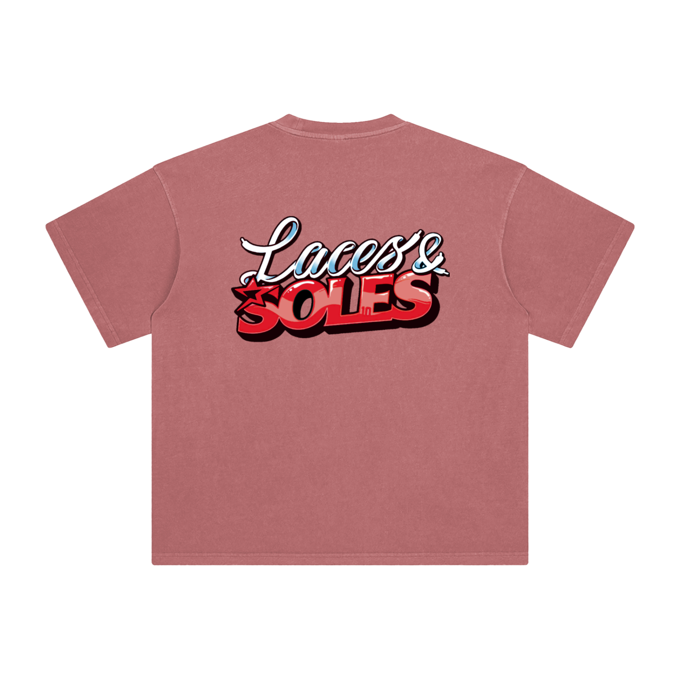 Laces&Soles Red Enzyme Washed T-Shirt