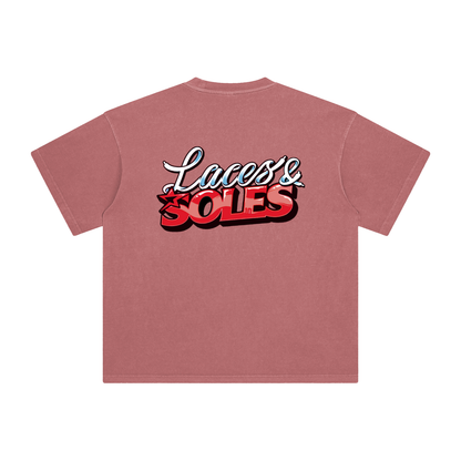 Laces&Soles Red Enzyme Washed T-Shirt
