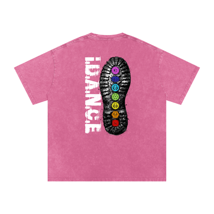 THE IDANCE  Snow Washed Oversized T-Shirt
