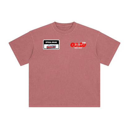 Laces&Soles Red Enzyme Washed T-Shirt