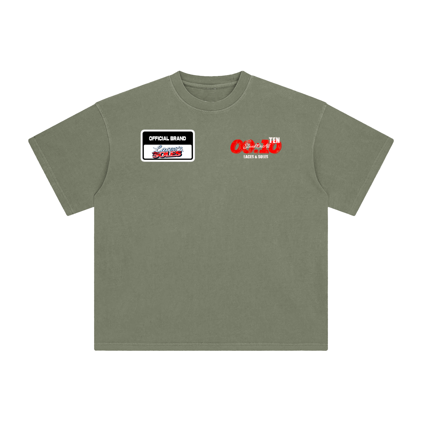 Laces&Soles Red Enzyme Washed T-Shirt