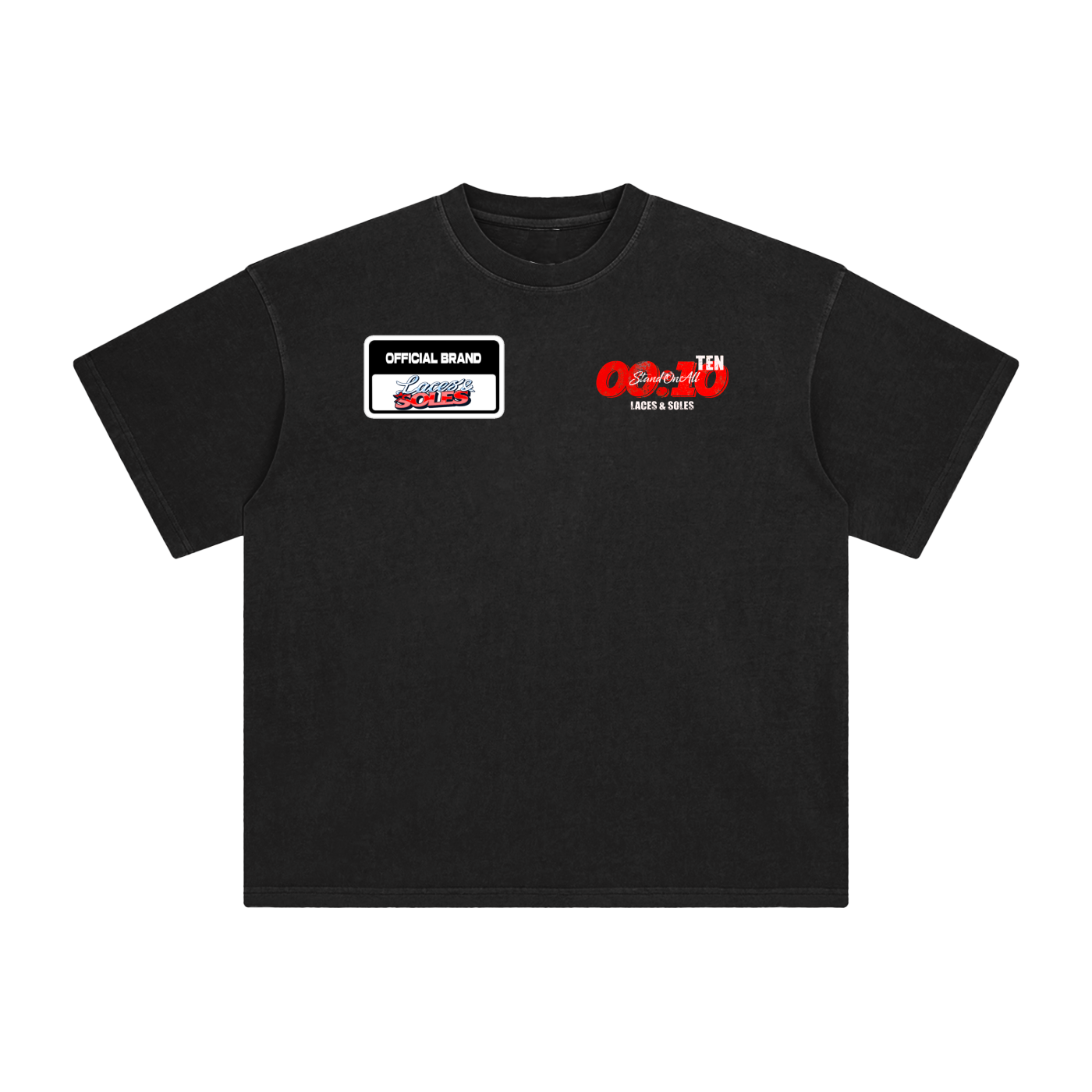 Laces&Soles Red Enzyme Washed T-Shirt