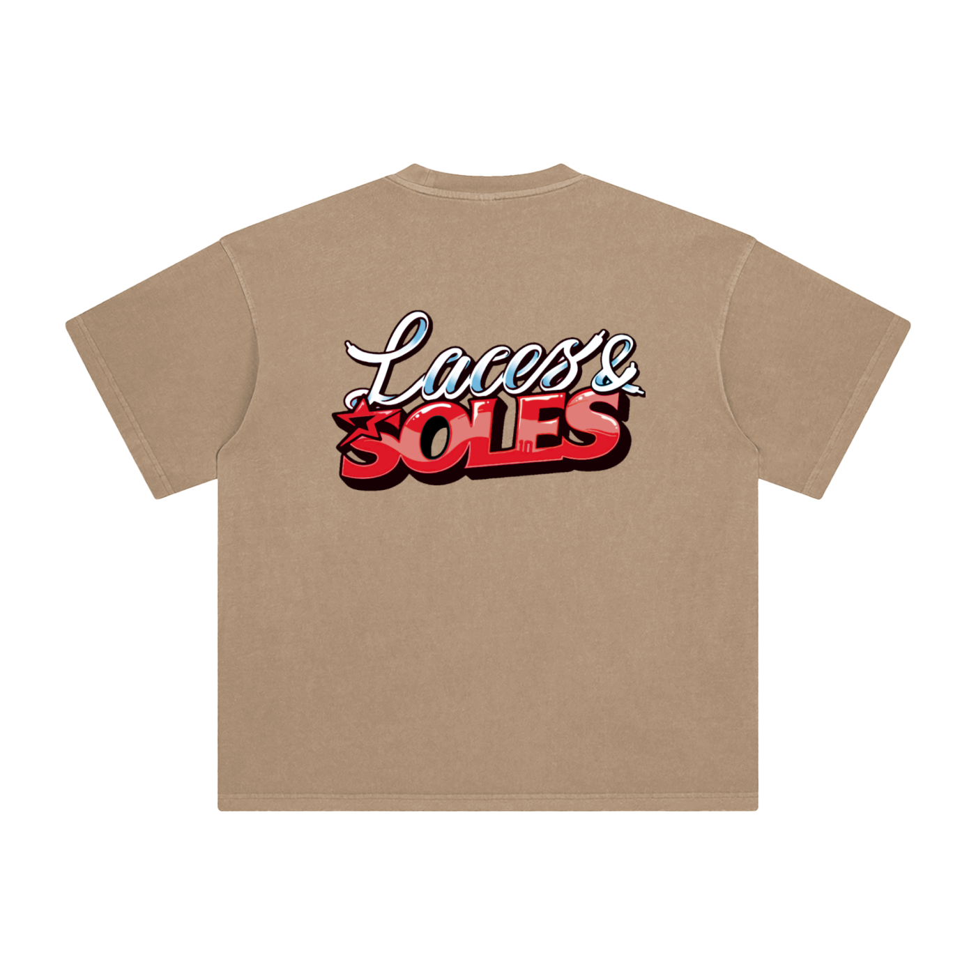 Laces&Soles Red Enzyme Washed T-Shirt