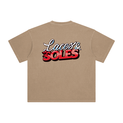 Laces&Soles Red Enzyme Washed T-Shirt