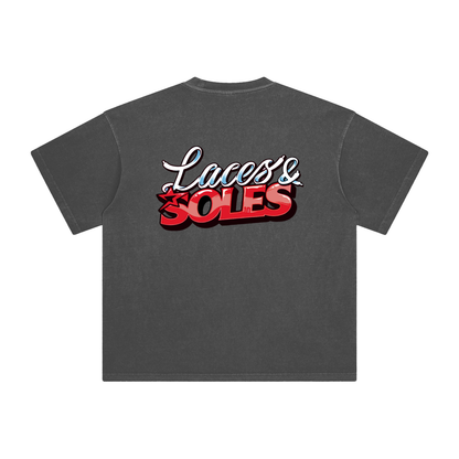Laces&Soles Red Enzyme Washed T-Shirt