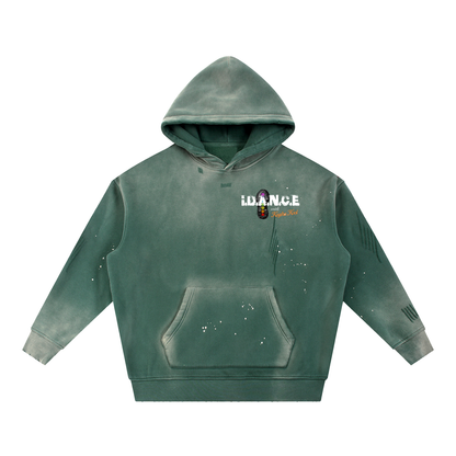 iDANCE w/ Keysha Kool Vintage Washed Frayed Fleece Hoodie