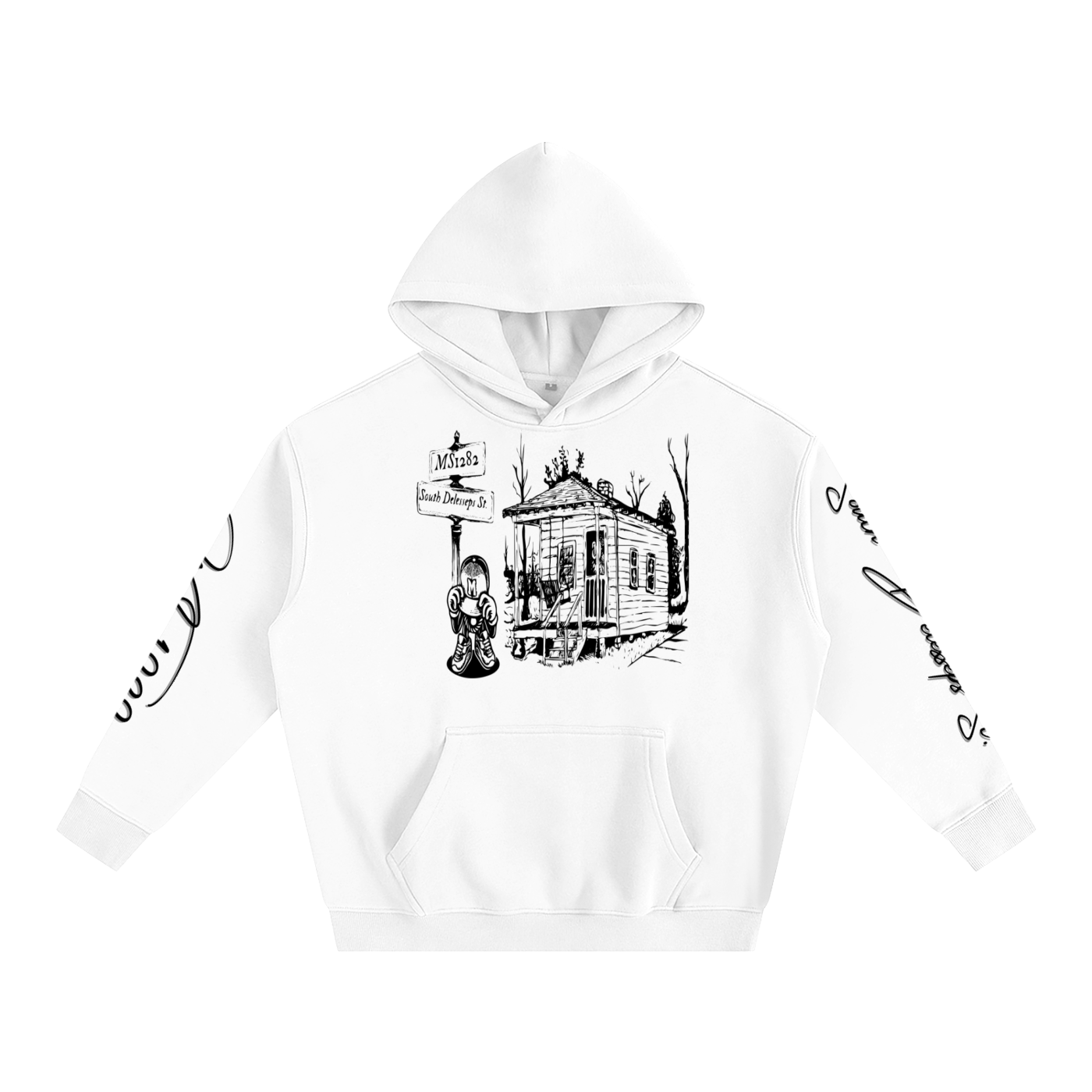 MS1282 Oversize Fleeced Hoodie