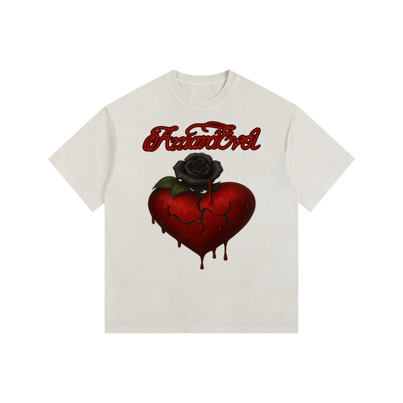 Amardevol Vintage Washed Oversized Cotton T-Shirt