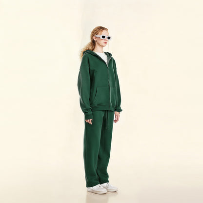 Urban Root Heavyweight Fleece Zip-Up Oversized Hoodie (380GSM)