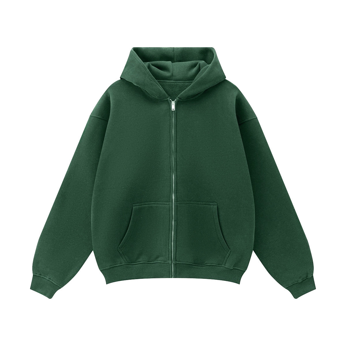 Urban Root Heavyweight Fleece Zip-Up Oversized Hoodie (380GSM)
