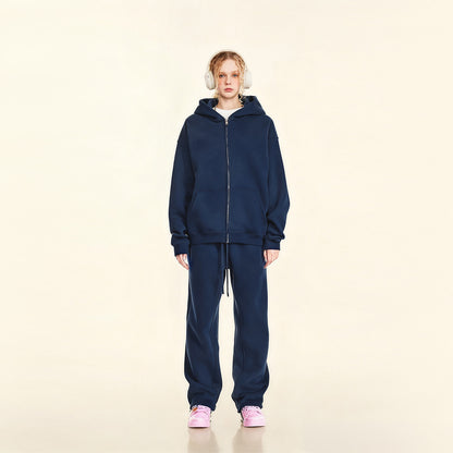 Urban Root Heavyweight Fleece Zip-Up Oversized Hoodie (380GSM)