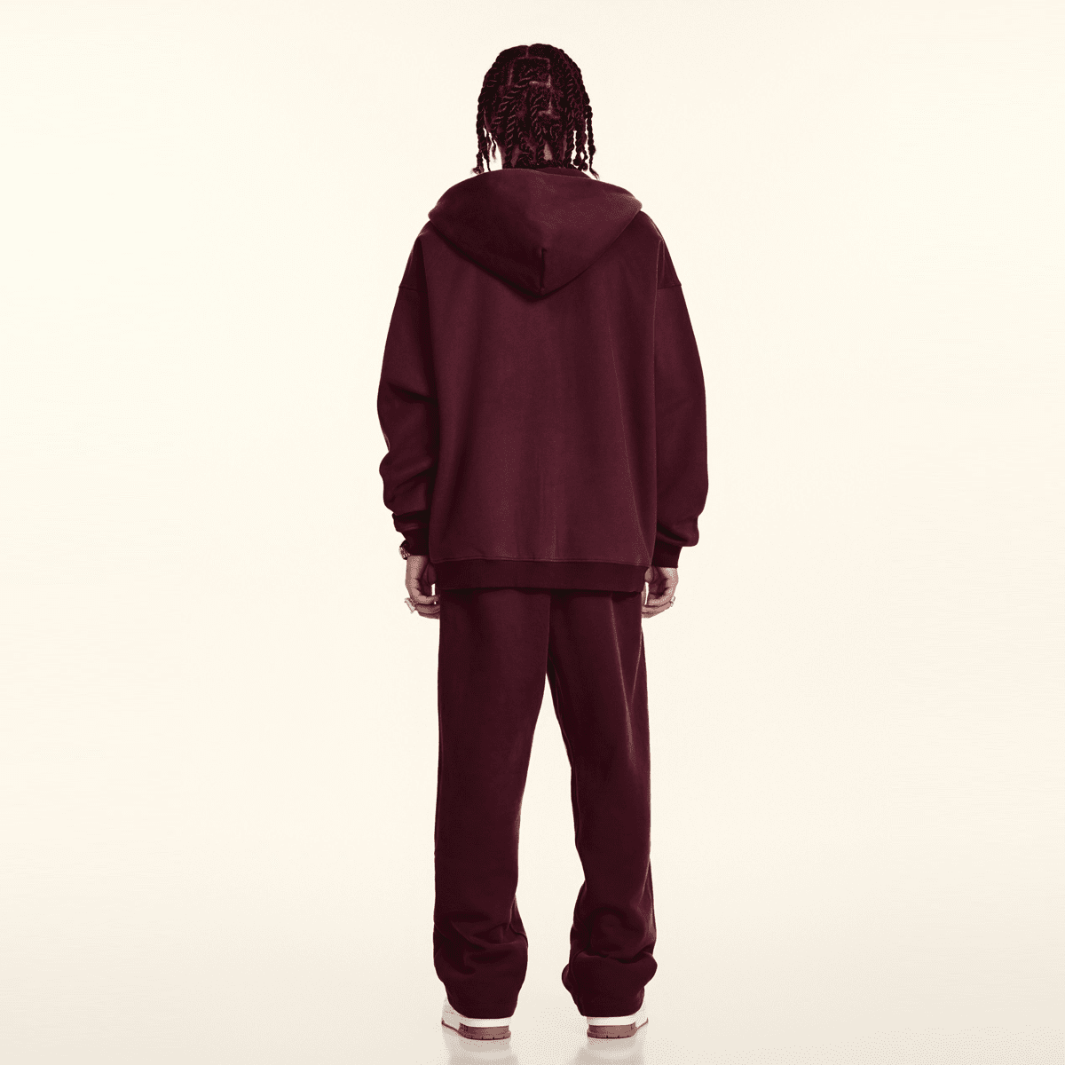 Urban Root Heavyweight Fleece Zip-Up Oversized Hoodie (380GSM)
