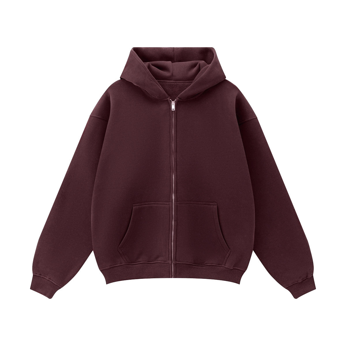 Urban Root Heavyweight Fleece Zip-Up Oversized Hoodie (380GSM)