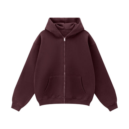 Urban Root Heavyweight Fleece Zip-Up Oversized Hoodie (380GSM)