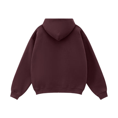 Urban Root Heavyweight Fleece Zip-Up Oversized Hoodie (380GSM)