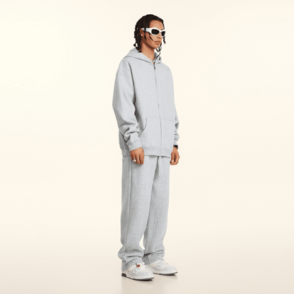 Urban Root Heavyweight Fleece Zip-Up Oversized Hoodie (380GSM)
