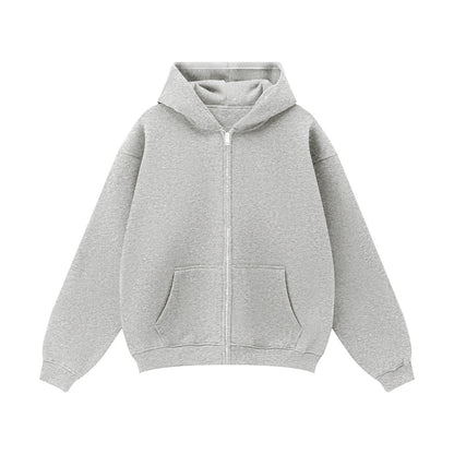 Urban Root Heavyweight Fleece Zip-Up Oversized Hoodie (380GSM)