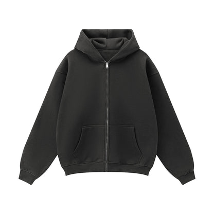 Urban Root Heavyweight Fleece Zip-Up Oversized Hoodie (380GSM)