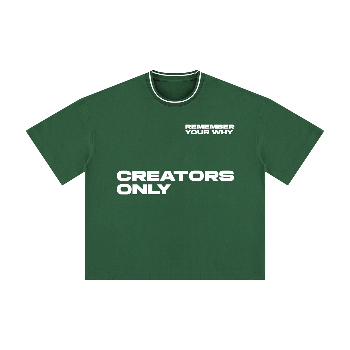 CREATORS ONLY Boxy Ribbed T-Shirt