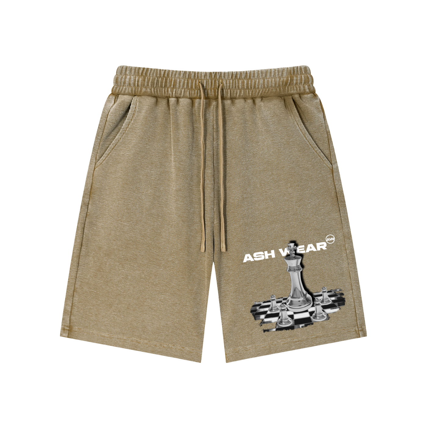 ASH Wear Mineral Wash Waffle Knit Shorts