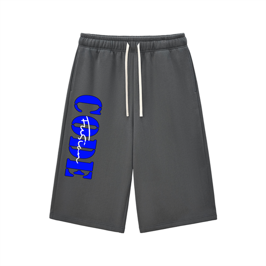Code Fusion Three-quarter Sweatpants- Blue
