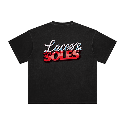 Laces&Soles Red Enzyme Washed T-Shirt