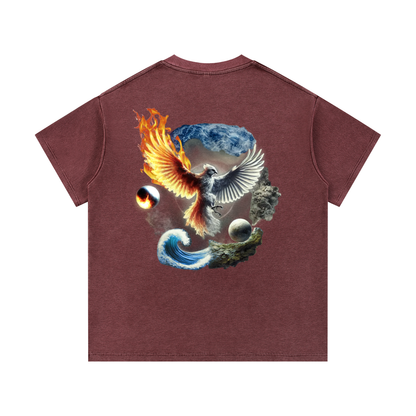 New Element Mineral Wash Waffle Knit T-Shirt